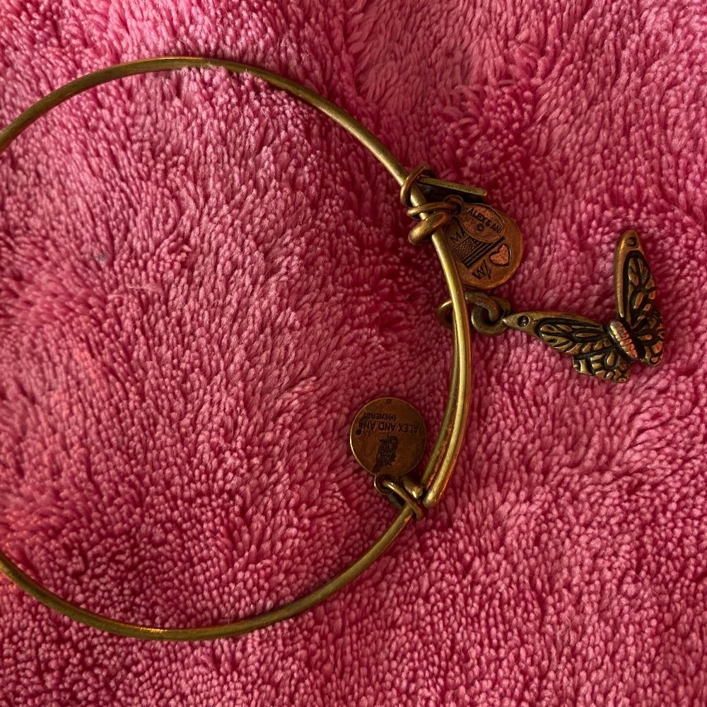 Gold Butterfly Alex and Ani Bracelet